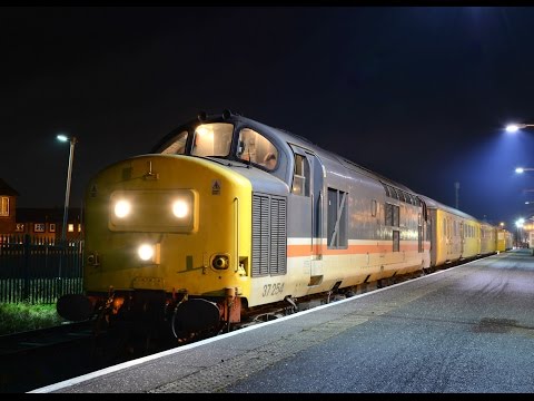 37116 and 37254 on 1Q83 Blackpool North - Derby RTC. 27/01/17.