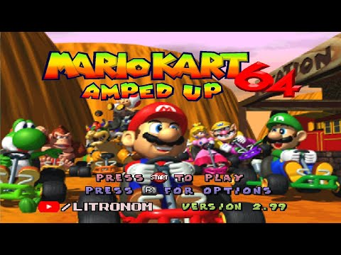 Mario Kart 64 - Amped Up 2.99 // Full Game 100% Walkthrough (150cc)