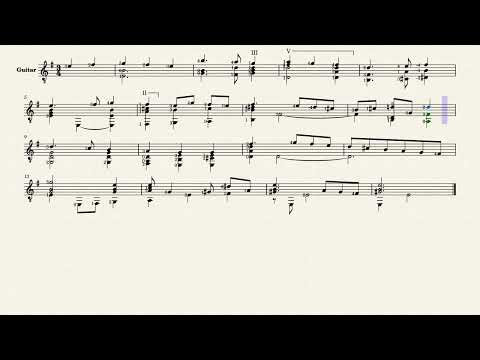 Saltarello del Passo Mezzo – Anonymous, XVI century (guitar sheet music)