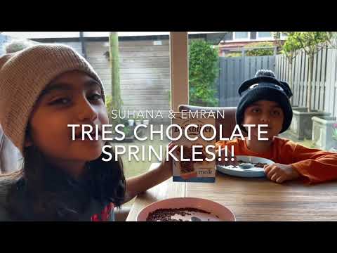 Suhana & Emran try out De Ruijter Chocolate Sprinkles!!!
