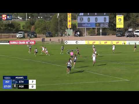 Rd 7 Hostplus SANFL Snapshot - South's Harvey Lambert kicks first goal with second kick