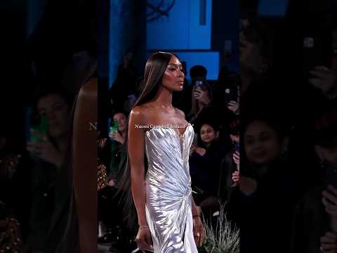 ✨runway queen🥰 Naomi Campbell for Celia Kritharioti 2024 | #naomicampbell #fashion