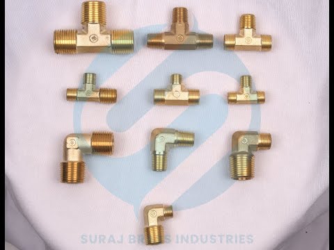 Brass compression fittings, for plumbing pipe