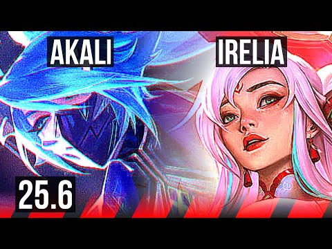 AKALI vs IRELIA (TOP) | 10/2/6, Dominating | KR Grandmaster | 25.6