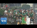 Algeria Crowds Celebrate AFCON Victory