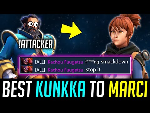 !Attacker playing MARCI perfectly just like his Kunkka DOTA 2