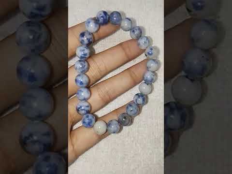 Multicolor gemstone sodolite bead bracelet