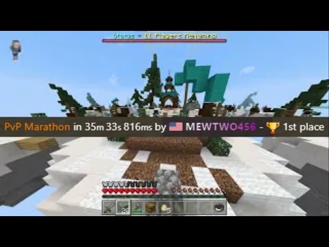 Minecraft Speedrun: PVP Marathon World Record (35:33.816) MINEPLEX CATEGORY EXTENSIONS (2013)