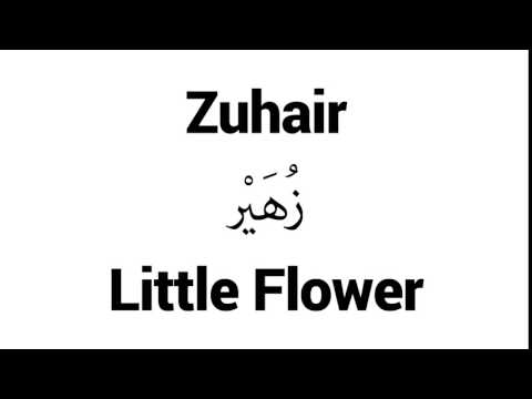 How to Pronounce Zuhair! - Middle Eastern Names