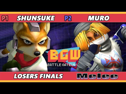 BGW 41 Losers Finals - Muro (Sheik) Vs. Shunsuke (Fox) Smash Melee - SSBM