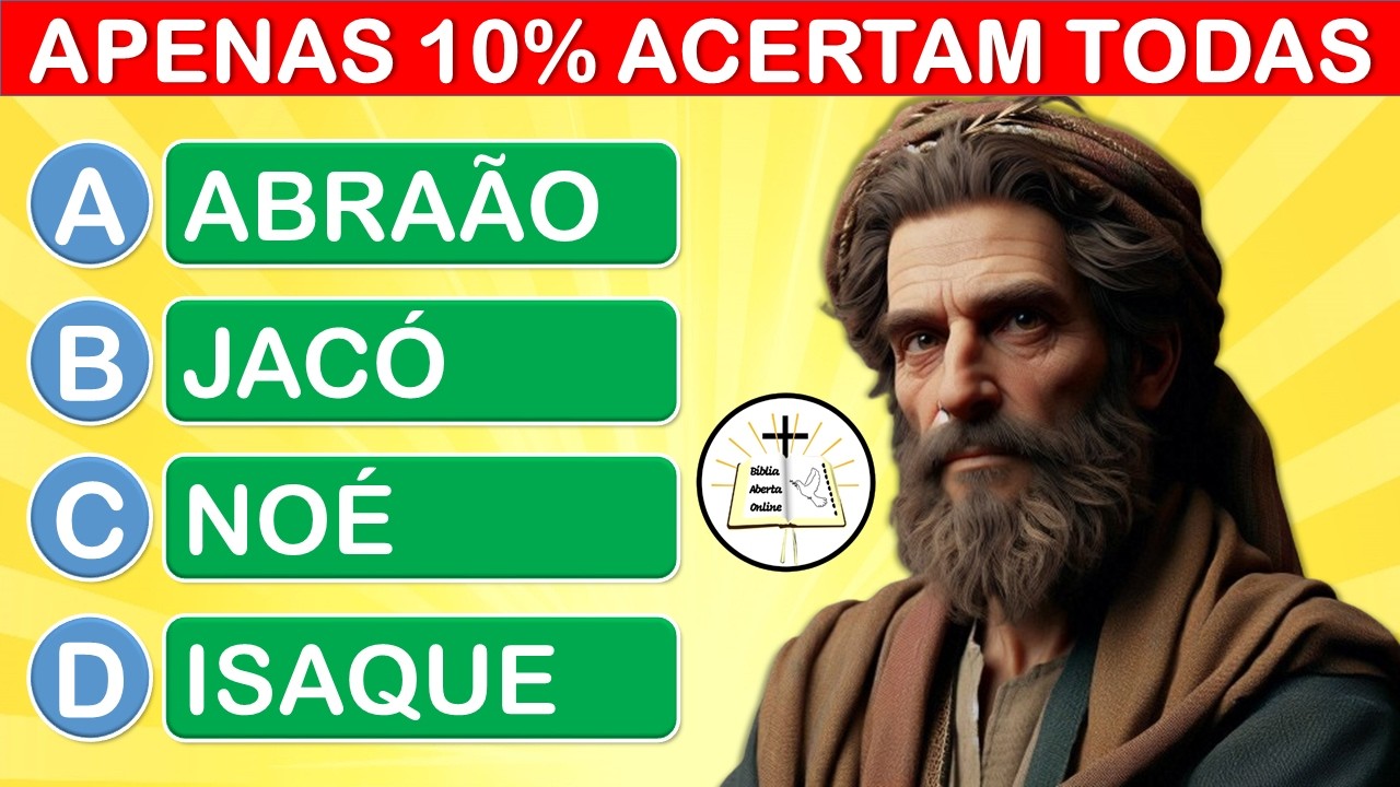 50 PERGUNTAS BÍBLICAS SOBRE O LIVRO DE GÊNESIS - QUIZ BÍBLICO