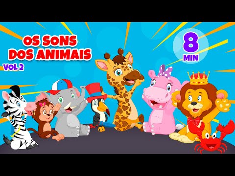Os Sons dos Animais vol 2 - Giramille 8 min | Desenho Animado Musical