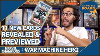 War Machine Hero | Marvel Champions | 11 NEW CARDS REVEALED and PREVIEWED! (Amazing new ALLIES!)