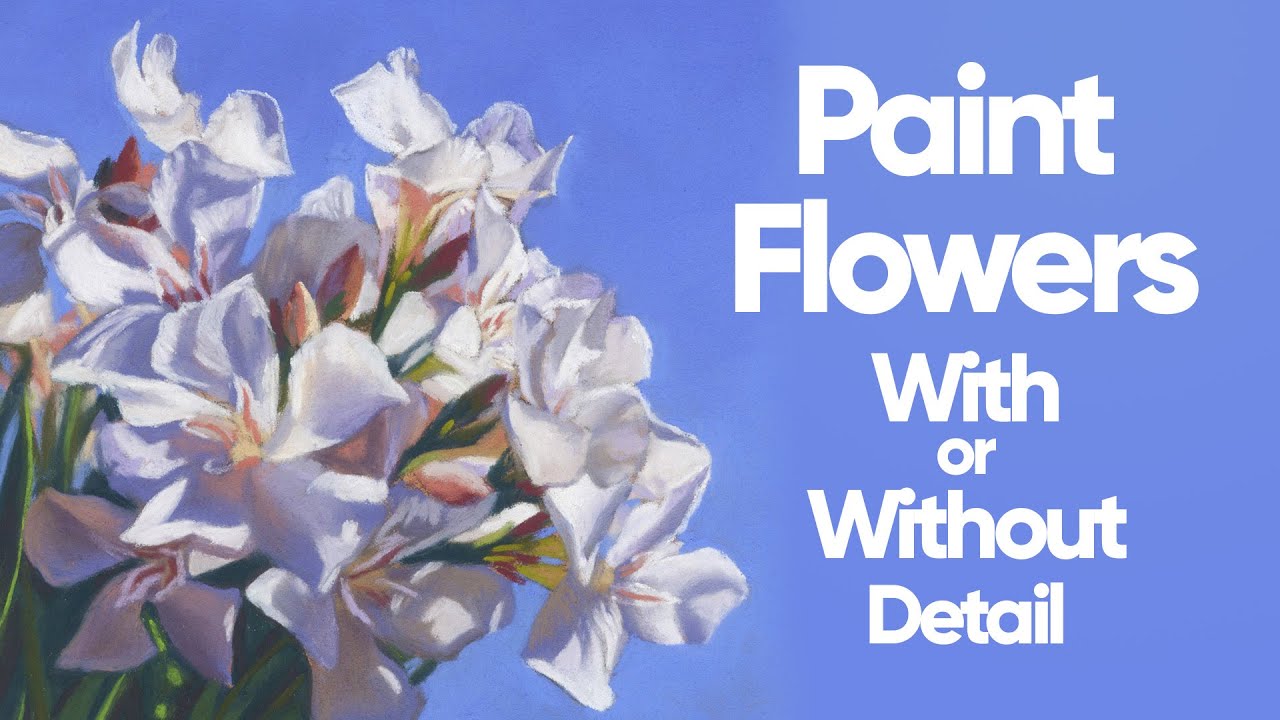 Paint Flowers in Soft Pastel With or Without Detail