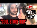 Antifa Protesters Attack Man Until They Realize He DOESN T CARE