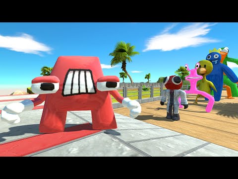 Alphabet A Oasis Death Run - Animal Revolt Battle Simulator