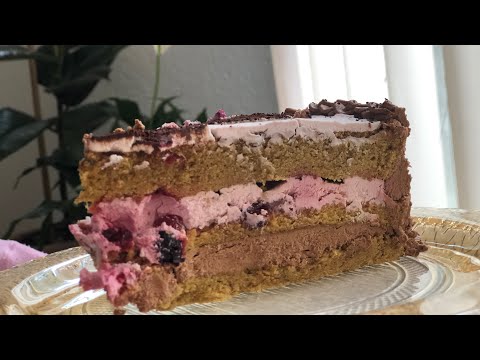 Torta od čokolade i šumskog voća|Lagana proljetna torta|Chocolate and berries cake
