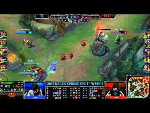 NA LCS Woche 1 Tag 2 - team Liquid vs CLG