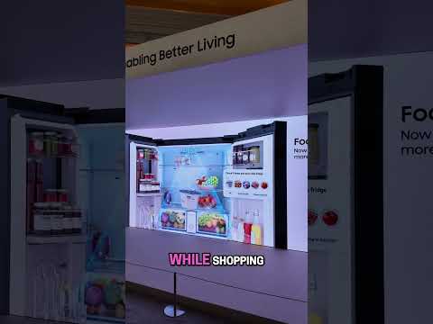 Part of a video titled Samsung Besoke AI Fridge with 4 Cameras! #Samsung ... - YouTube