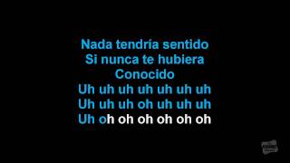 Si No Te Hubiera Conocido in the style of Luis Fonsi karaoke video duet with lyrics