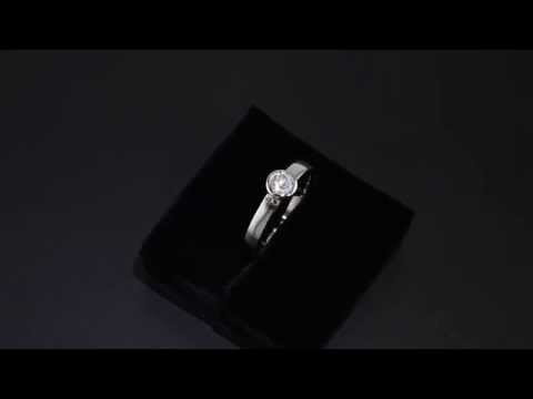 Modern Bezel Set Diamond Solitaire Ring M1392