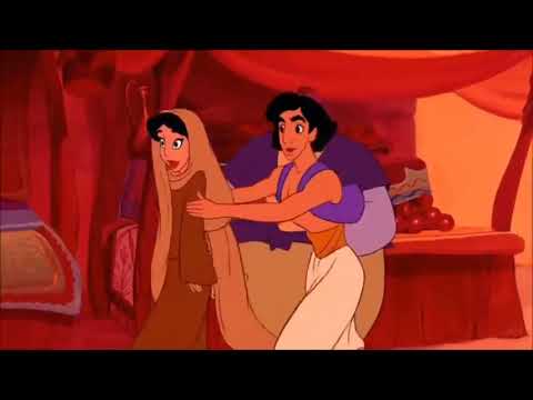 Peter Pan x Shanti x Mowgli (Prince Philip x Jasmine x Aladdin) Disney crossover love tria