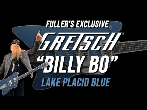 Gretsch Billy Bo Lake Placid Blue Demo - Fuller's Guitar Exclusive Color - Billy Gibbons Bo Diddley