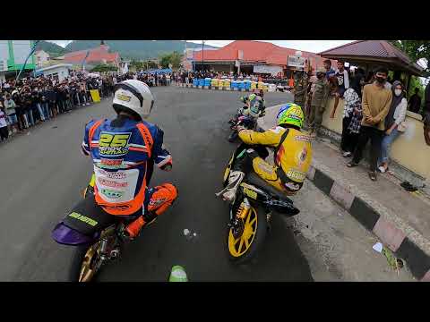 ROAD RACE LUWUK. KEJUARAAN BALAP MOTOR BANGGAI PRIX 2021. 'FINAL' Kelas bebek 4tak 125cc Lokal Luwuk