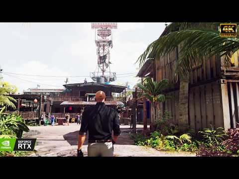 HITMAN™ 3 - Andaman Sea, Ambrose Island (Day Time) Cinematic Run [4K 60FPS]