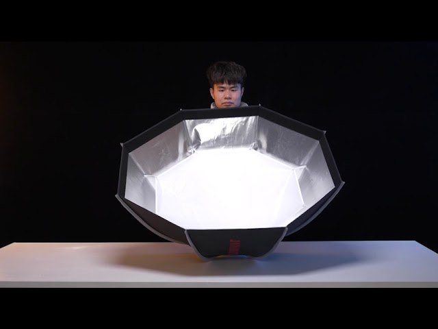 KE-120 Octagonal Umbrella Softbox 120cm with Grid, Diffuser & Bag for Photo, Flash & LED Lighting