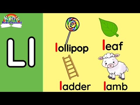 Letter Ll | Letter and Sound | Objects Beginning with Letter Ll | Learn to Write the Letter Ll