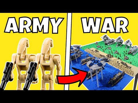 Building Star Wars BATTLES in LEGO...