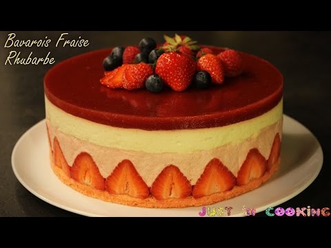 Recette de Bavarois Fraise Rhubarbe pour la Fête des Mères