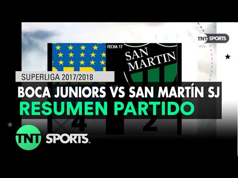 Resumen de Boca Juniors vs San Martín SJ (4-2) | Fecha 17 - Superliga Argentina 2017/2018