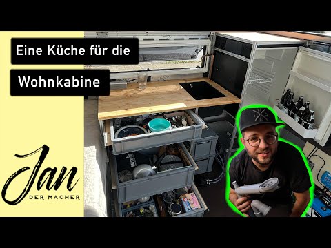 Eine Küche für die selbst gebaute Wohnkabine - VW LT Campervan Wohnkabine Teil 6