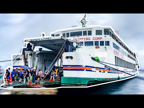 Balsa de embarque de ônibus | Operações portuárias de Matnog, Sorsogon | Ônibus de Eastern Visayas
