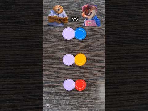 Grizzby vs other colors (part43) #shorts #asmr #colormixing #zootopia2