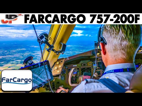 Flying the 757 Freighter with Galley & Toilet in the cockpit