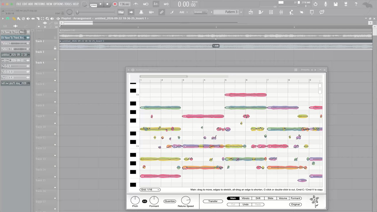 bubblegum, a free pitch editor plugin - YouTube