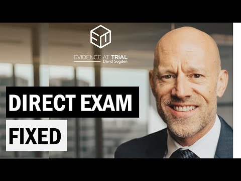 How to Fix Your Direct Examination! Two Tricks! (No "Written Questions")