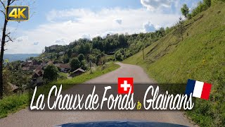 Switzerland🇨🇭 to France🇫🇷 – Driving from La Chaux-de-Fonds to Glainans