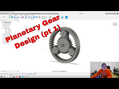 Planetary Gear Design - Day 93 of 100 Autodesk Fusion 360 Journey