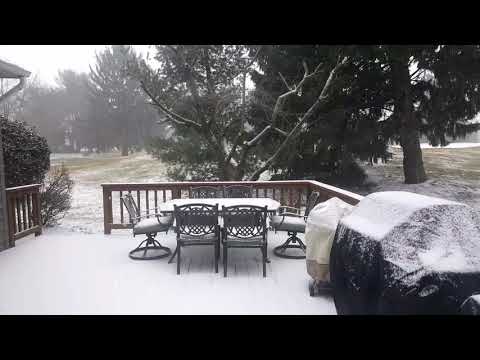 Time lapse of winter storm Maya. Pretty light in central NJ - Feb 12, 2019