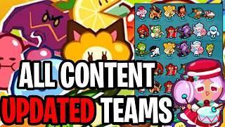 UPDATED Teams For ALL CONTENT! What I Use & Alternatives! [Cookie Run Crumble]