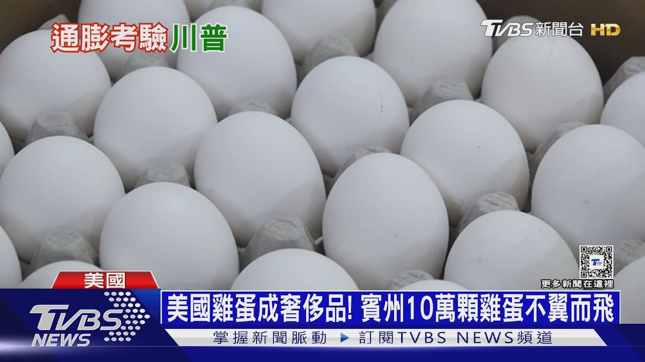 川普上台鬧蛋荒!蛋價3個月飆六成 10萬蛋被竊
