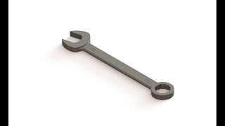 Llave de 1/2 (Modelado, herramientas básicas) SolidWorks