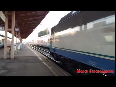 Transito alla Stazione di Cittadella (PD) E.405 015 in LIS