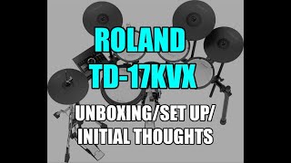Video thumbnail for Roland V-Drums TD-17KVX | Part 1: Unboxing | Set Up | Initial Thoughts! by Andrew Rooney Drums