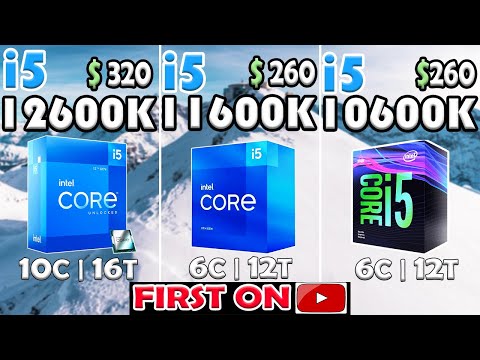 Core i5 12600K vs Core i5 11600K vs Core i5 10600K | RTX 3090 - TEST IN 10 GAMES
