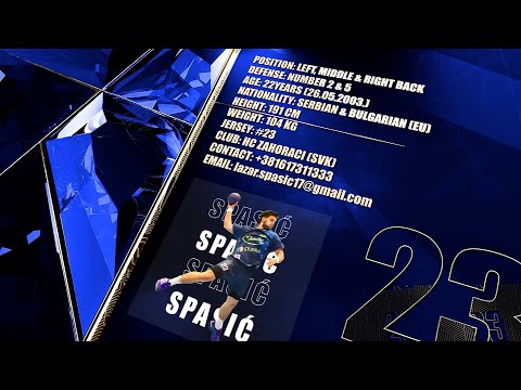 Lazar Spasić | Left, Middle & Right Back | HC Zahoraci | Highlights | Handball | CV | 2025/26